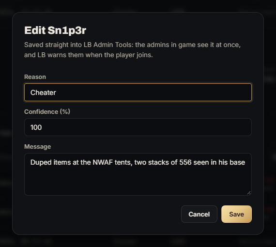 Edit a watchlist entry